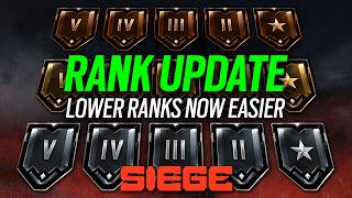 Rank Update, Lower Ranks Now Easier? - 6News - Rainbow Six Siege