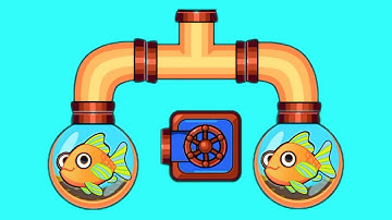 Only Genius Can Save The Fish! 🧠🔥 Pull The Pin Puzzle Challenge 2025
