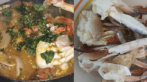HOW TO MAKE OKRA SOUP WITH Crab#OKRA SOUP BEST NIGERIA RECIPES