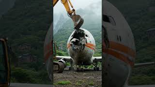 Aircraft Recycling Process #factoryprocess  #howitsmade #aivideo