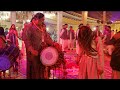 In a wedding program sain nasir played various dhol beats namely dhamal and bhangra