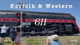 N&W 611 In Louisa, Virginia N&W 611 In Louisa, Virginia