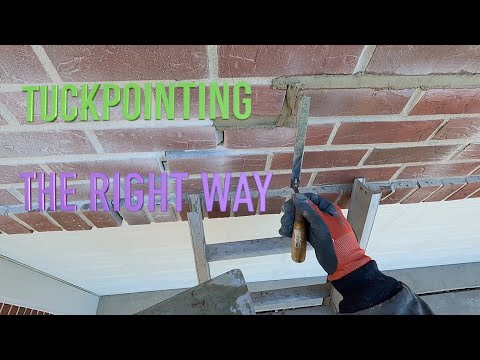 DIY Step by Step Tuck Pointing By Actual Mason