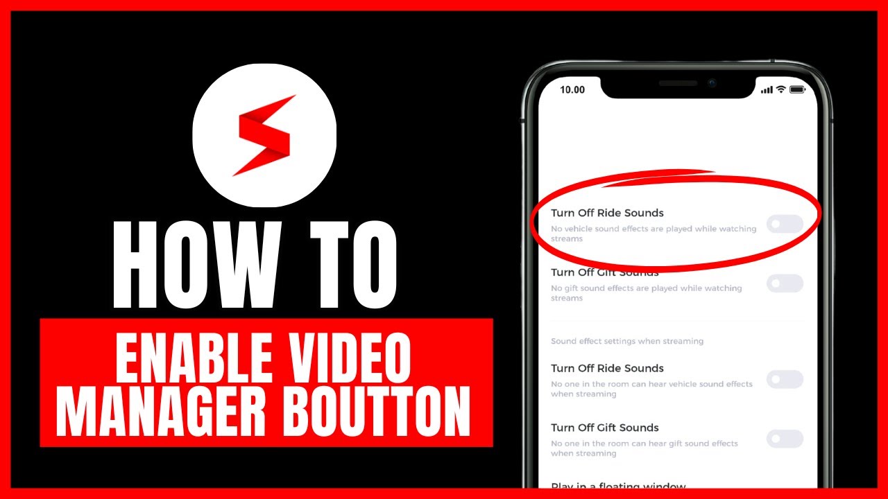 How to enable the video manager button in Soul