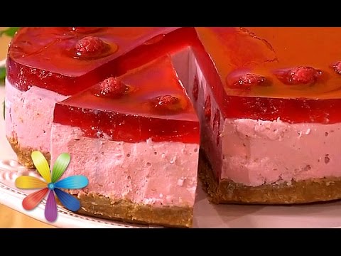 Видео рецепт Творожный десерт с малиной