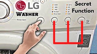 How To Put Lg Front Load Washer On Self Test Mode - Secret Function