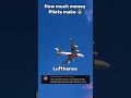 How much money pilots make Lufthansa annually #shorts #aviation #lufthansa #fypシ゚viral #plane 