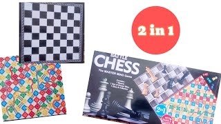 Chess Board unboxing | snakes & ladder | 2 in 1 | kowsigha arts and Crafts