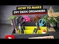 DIY Desk Organizer from Cardboard | Easy & Useful Craft
