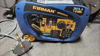Firman WHO3242 Generator Natural Gas Conversion-- Dual-Fuel to Tri-Fuel.  Completely Reversible.