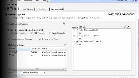 Dynamics GP Toolbox Product Demo by Rockton Software in Microsoft Dynamics GP