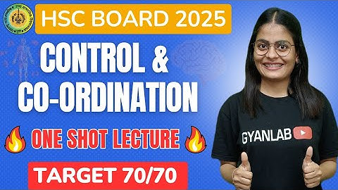 🔥One Shot Lecture | Chp - 9 - Control and Co-ordination | HSC Board 2025 | Gyanlab | Anjali Patel