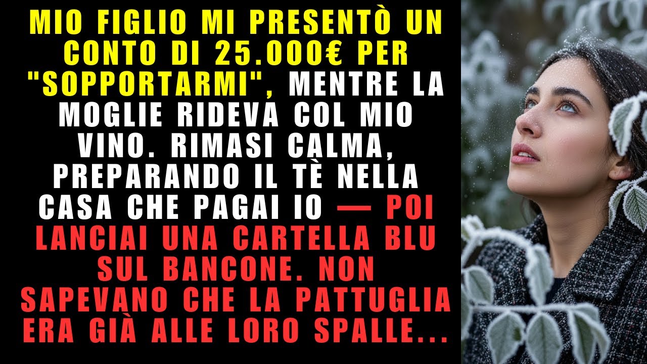 La Vigilia di Natale mio figlio mi diede una fattura dicendo 