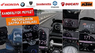 Motosikletlerin Sapma Farkı? Hangi Marka Ne Kadar Sapıyor?