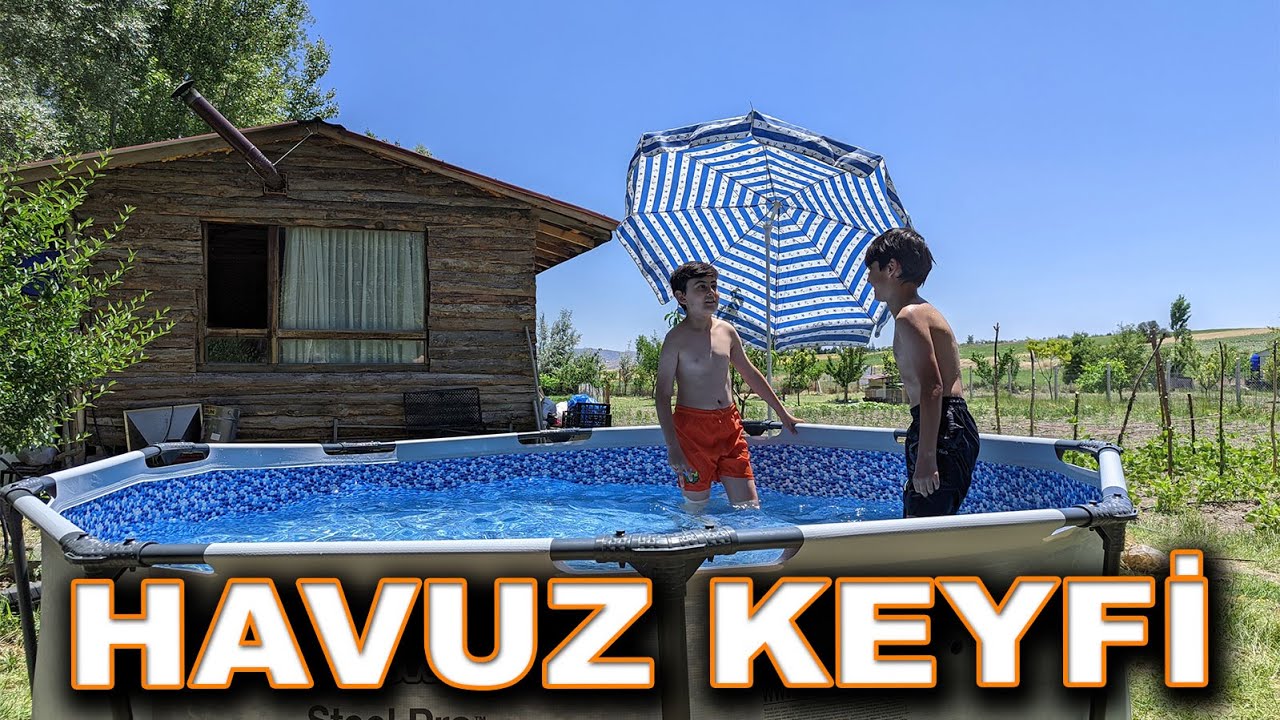 Bahçede Havuz Keyfi - Bahçeye Prefabrik HavuzKurduk - Hasta Tavuk İyileşti - Fideler Neden Ölüyor?