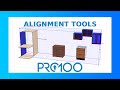 Alignment tools in PRO100 Software