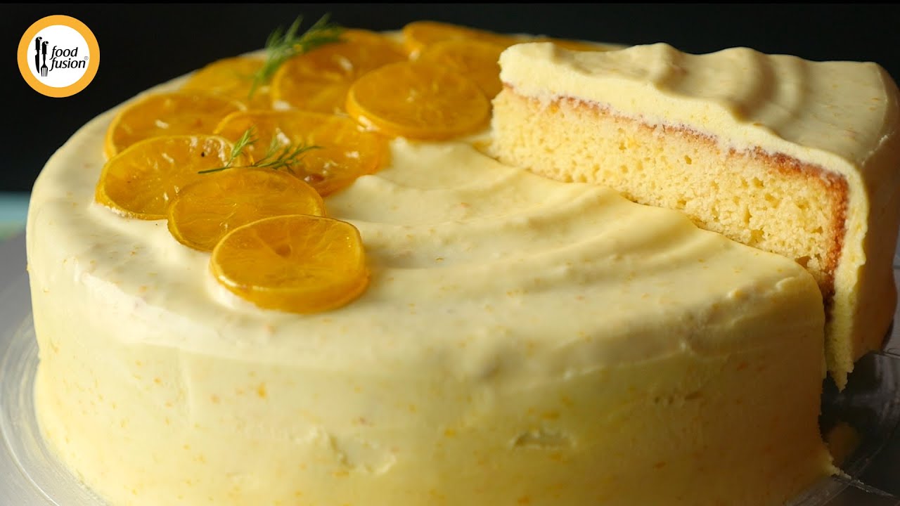 Lemon & Orange Cake (Without Oven) Recipe By Food Fusion