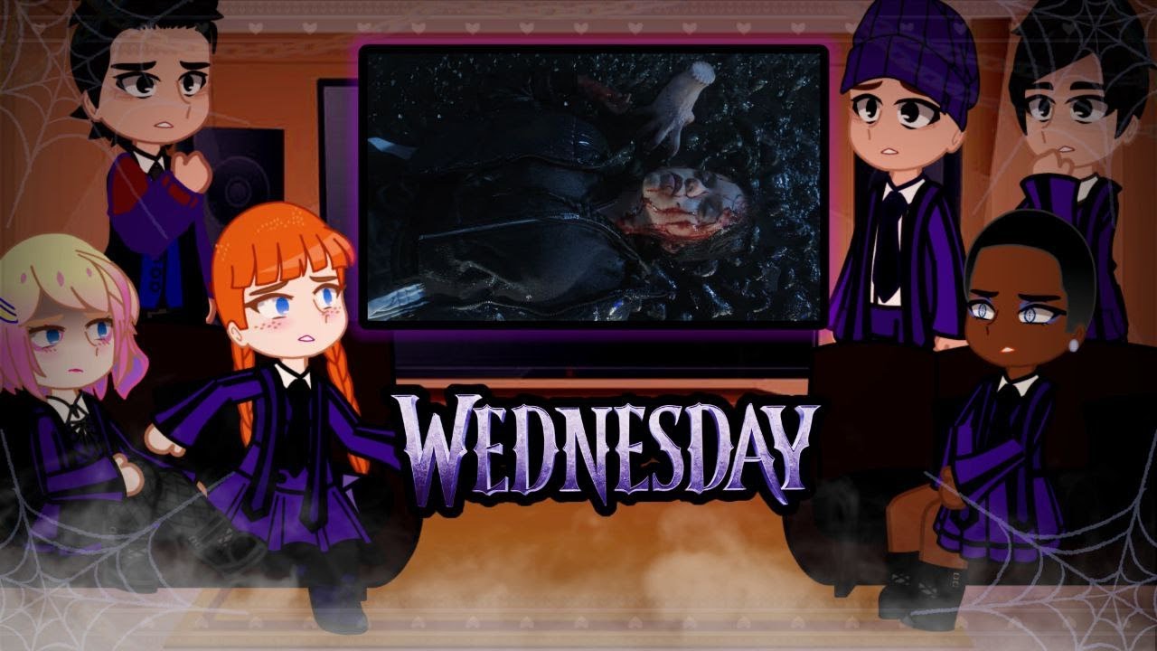 ☂️ Nevermore Outcasts react to Wednesday Season 2 | Gacha ☂️