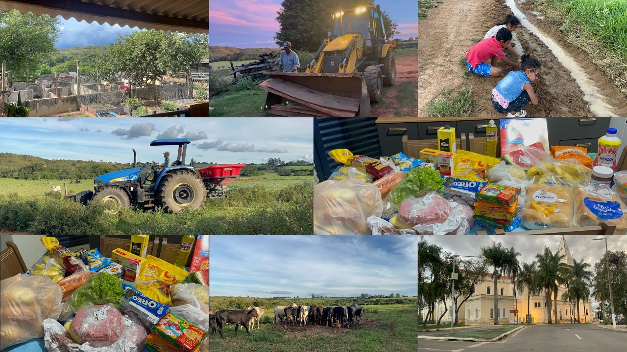 DO AMANHECER AO ENTARDECER AQUI NA ROÇA 🏡👩🏻‍🌾🍃/ Fomos na cidade/ ADUBANDO OS PASTOS 