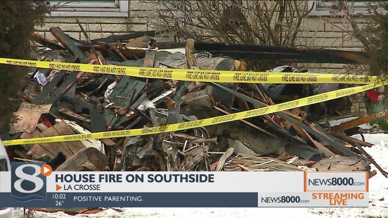 One person injured in house fire on south side of La Crosse - YouTube