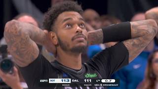 CONTROVERSIAL CALL WAIVES OFF MAVS GAME-TYING ATTEMPT, KNICKS WIN 😱 | NBA on ESPN