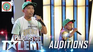 Pilipinas Got Talent Season 5 Auditions: Father And Son - Sing/Rap Duo