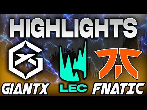 GIANTX VS FNATIC HIGHLIGHTS LEC 2025 WINTER SEASON JORNADA 7 - LEAGUE OF LEGENDS - ESPAÑOL