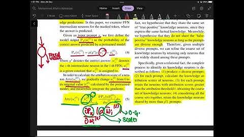 Paper Reading & Discussion: Knowledge Neurons in Pretrained Transformers