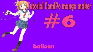 Tutorial ComiPo Manga Maker #6 balloon