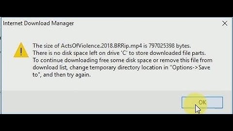 How To Fix IDM No Disk Space Error simple & easy steps 2018