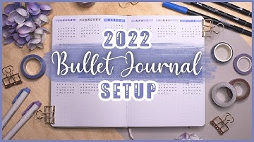 my 2022 bullet journal setup // yearly plan with me