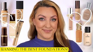 RANKING THE BEST FOUNDATIONS I'VE EVER TRIED | Over 40!