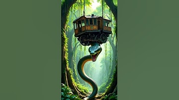 The old train had fallen into ruins and now there is python #shorts #short #part21 #trending
