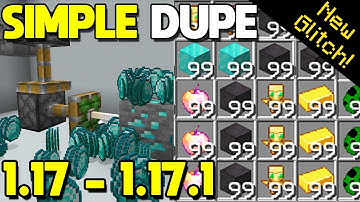 How to Duplicate Items in Minecraft 1.17.1 | Duplication Glitch Tutorial