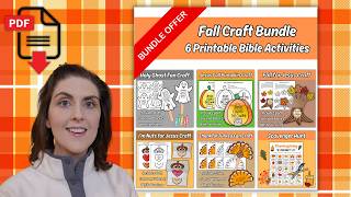 Fall Bible Craft Bundle | 6 Printable Christian Fall-Themed Activities
