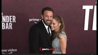 Jennifer Lopez and Ben Affleck Loved up at 'The Tender Bar' LA Film premiere Red carpet