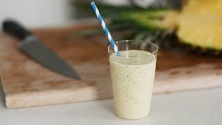 Dhaba style Pineapple Chia Seeds And Pear Juice at home