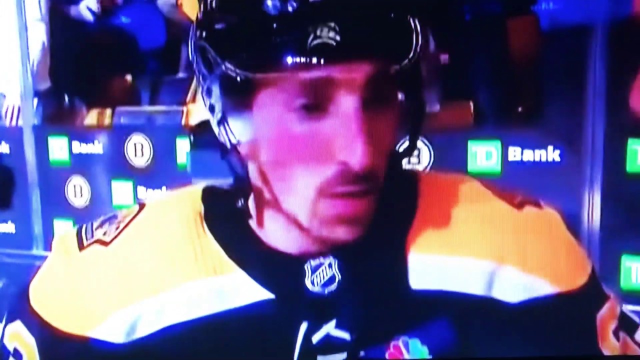 Brad Marchand Bruins Post Game Interview 4/13/19
