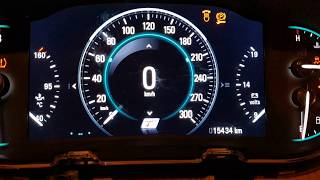 Hidden menu activation on Opel Insignia instrument cluster screenshot 1