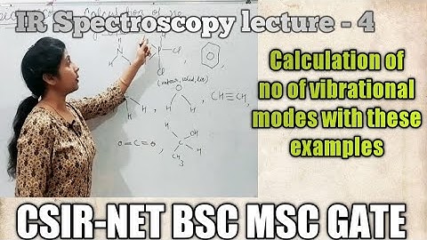calculation no of vibrational mode,no of stretching and bending vibration in IR spectroscopy ,