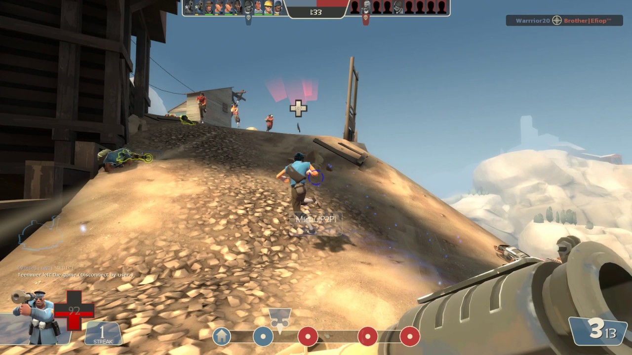 TF2 Tryharding with a pocket medic (Ross)