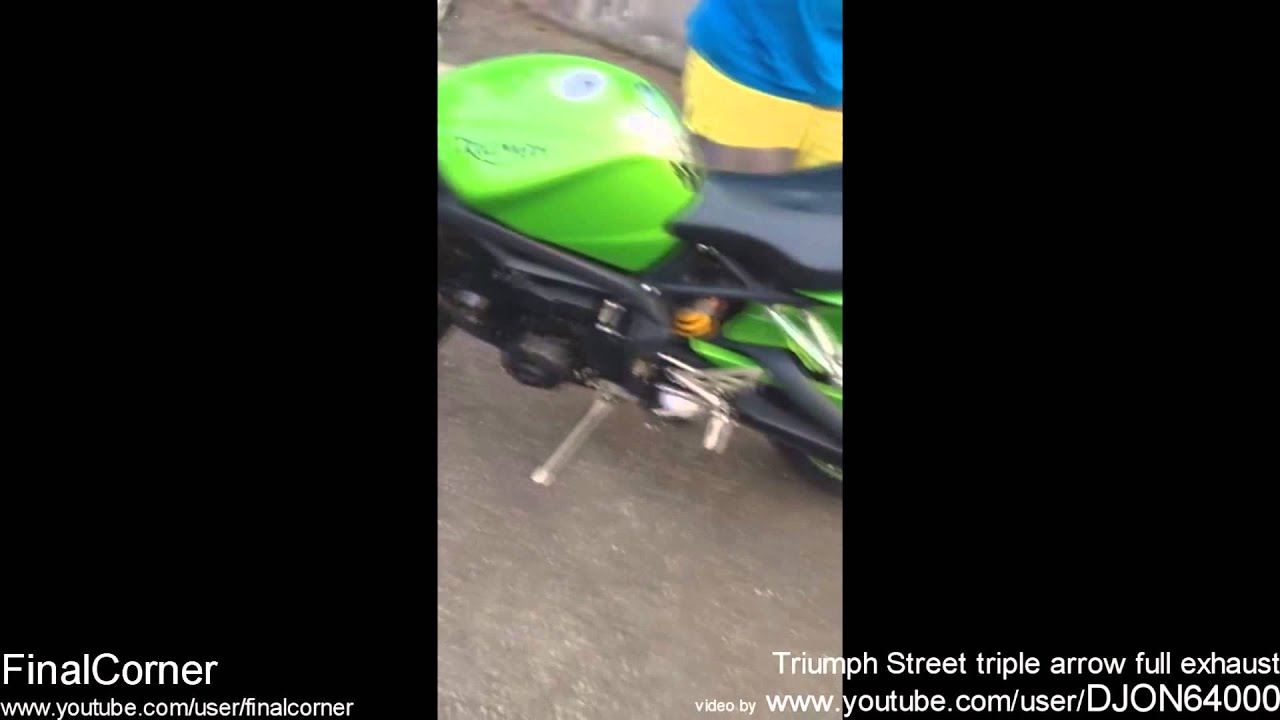 street triple exhaust options