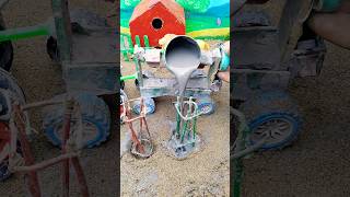 DIY mini Pilar construction video | mini tractor machine video |#youtubeshorts #shorts