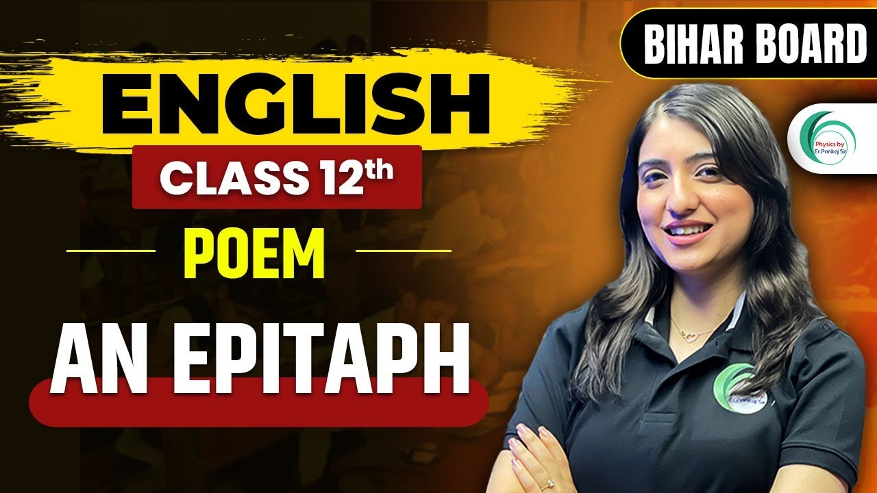 An Epitaph | One Shot 12th Class| English by Aarushi Ma'am # ...
