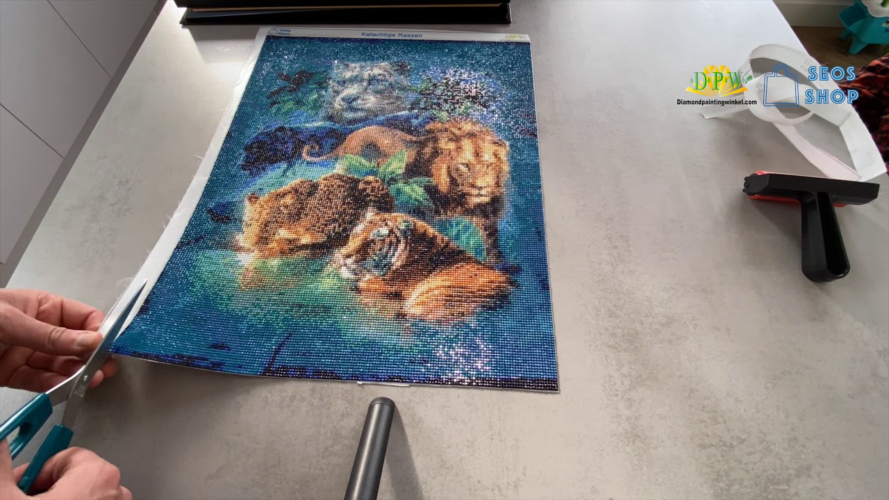 bende los van het is nutteloos Diamond Painting inlijsten - Hoe moet je een diamond painting inlijsten? -  YouTube