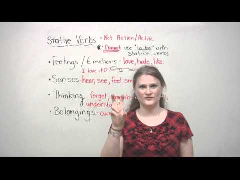 English Grammar - Stative Verbs