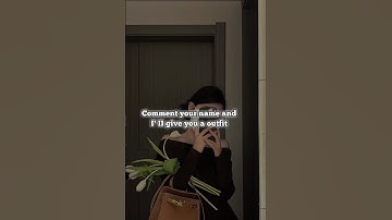 comment your name and i give you a outfit #comment #trending