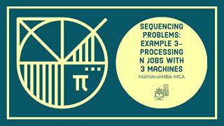 Sequential Model | Job Sequencing | Sequencing Problem | N Jobs 3 Machines | Lecture 3