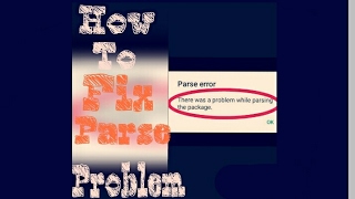 How TO FIX PARSE PROBLEMS