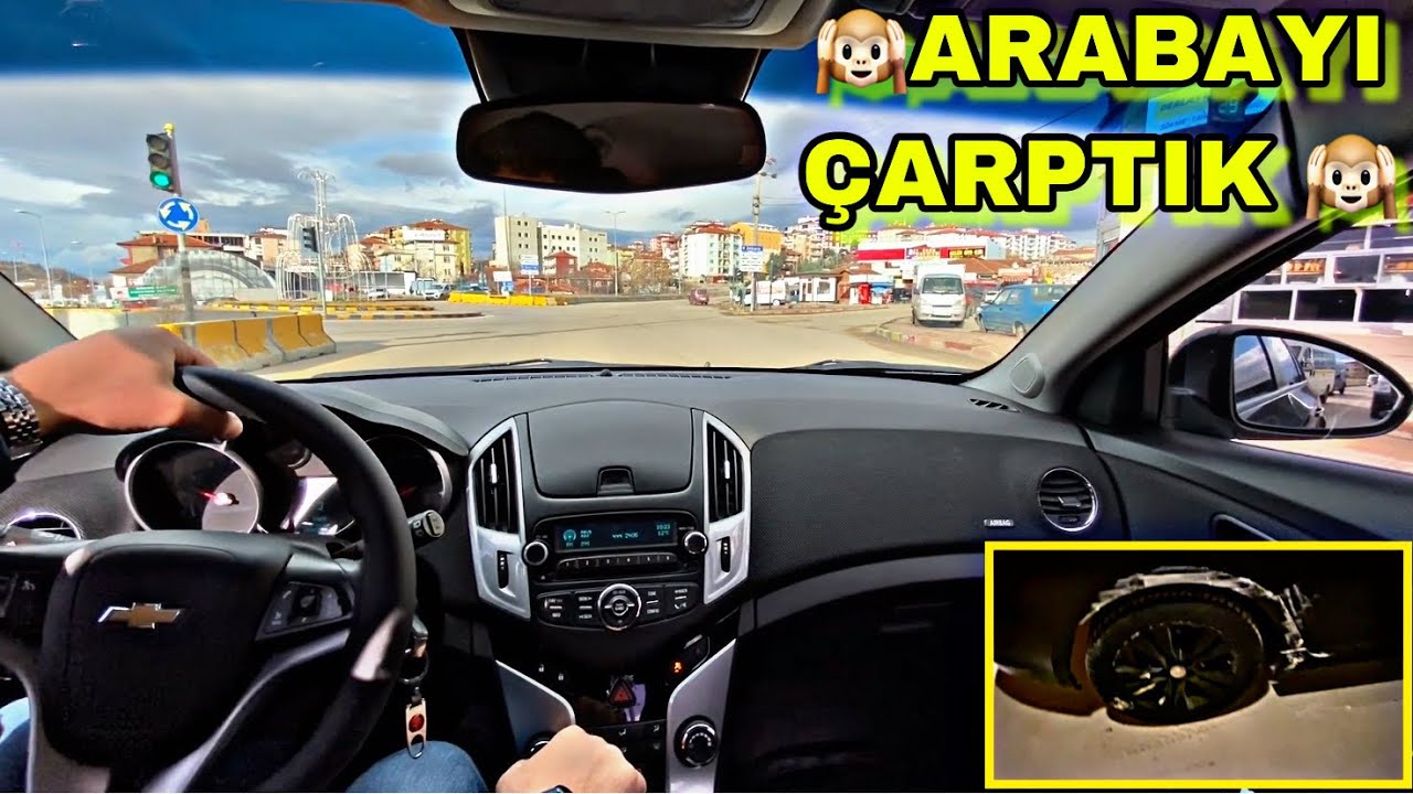 CHEVROLET CRUZE POV , ARABAYI ÇARPTIK 🙉🙉 YouTube